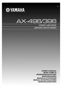 Notice YAMAHA AX396 Ampli home-cinéma