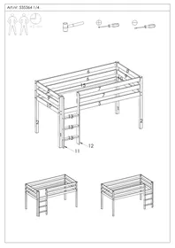 Notice Wehkamp NOAH Lit enfant surélevé