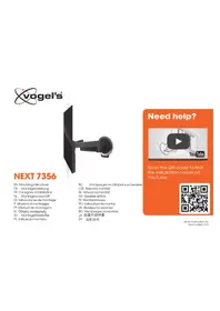 Notice VOGELS NEXT 7356 Support écran plat