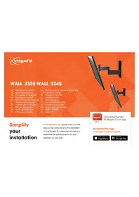 Notice VOGELS WALL 3325 Support écran plat