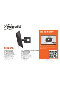 Notice VOGELS THIN 550 Support écran plat