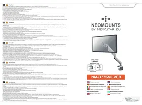 Notice Newstar NMD775 Support écran plat