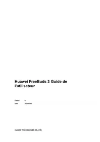 Notice HUAWEI FREEBUDS 3 Bouchon d'oreille