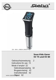 Notice STEBA SV 75 Muut keittiölaitteet