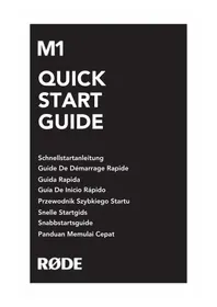 Notice Røde M1 Système hifi