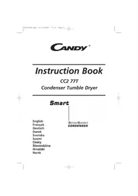 Notice CANDY CC2 77 T86S Sušilni stroj