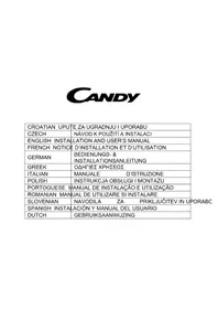 Notice CANDY CVR 60 N Television