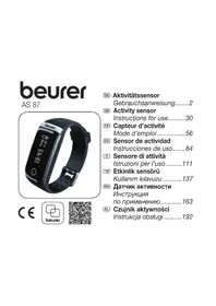 Notice BEURER AS 87 Podomètre