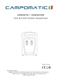 Notice Campomatic CHW3070 Distributeur d'eau