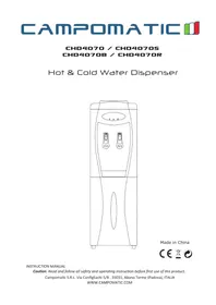 Notice Campomatic CHD4070B Distributeur d'eau