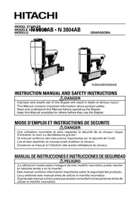 Notice HITACHI N5008AB Grapadora