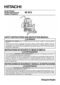 Notice HITACHI M8V2 Milling machine