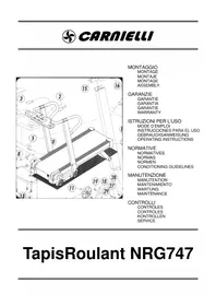 Notice Carnielli NRG 747 Tapis de course