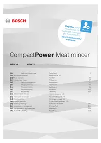 BOSCH CompactPower MFW3X14B - Maszynka do mięsa