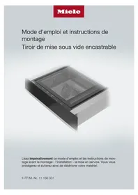 Notice MIELE EVS 7010 Appareils à emballage sous vide