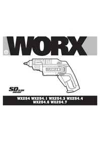 Notice WORX WX254.4 Visseuse