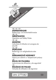 Notice AURIOL IAN 277582 Relógio