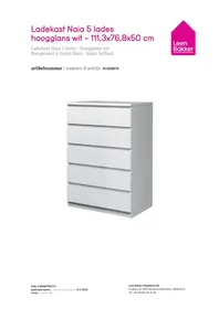 Notice Leen Bakker NAIA Meuble de rangement