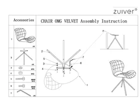 Notice Zuiver OMG VELVET Chaise