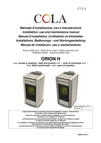 Notice Cola ORION ACCIAIO Poêle