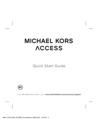 Notice Michael Kors ACCESS MK GO GEN 4S MKT5072 Smartwatch