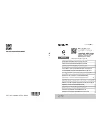 Notice SONY ALPHA ILCE7M2K Kamera