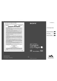 Notice SONY DNE320 Leitor/gravador de cd