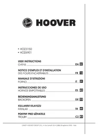 Notice HOOVER HOAZ 8673 INE Fırın