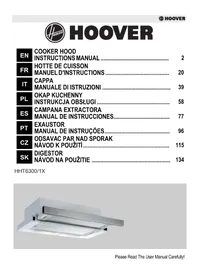 Notice HOOVER HHT63001X Capucha