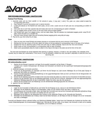 Notice Vango VALETTA 500 II Tente