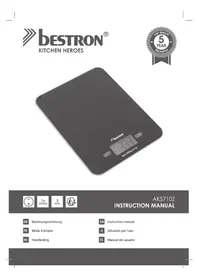 Notice BESTRON AKS710Z Küchenwaage
