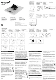 Notice KORONA ESTHER 70246 Balances de cuisine