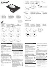 Notice KORONA FARINA 70240 Balances de cuisine