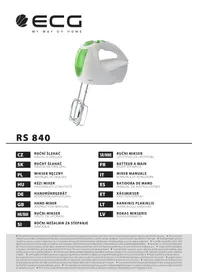 Notice ECG RS 840 Mixeur plongeant