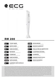 Notice ECG RM 200 Mixeur plongeant