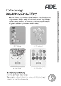 Notice ADE CANDY KE 1720 Balances de cuisine