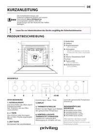 Notice PRIVILEG PHVR6 OH5V2 IN Ofen