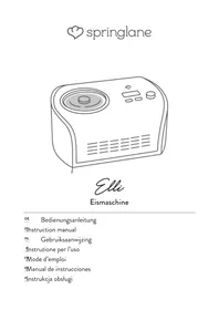Notice Springlane ELLI Machine à glace