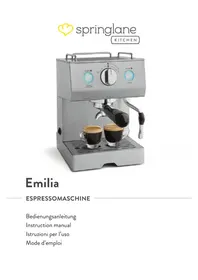 Notice Springlane EMILIA Machine à café