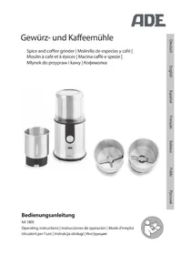 Notice ADE KA 1805 Moulin à café
