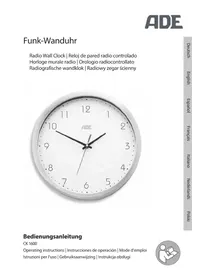 Notice ADE CK 1600 Montre