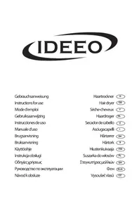 Notice Ideeo HT 0961 Sèche cheveux