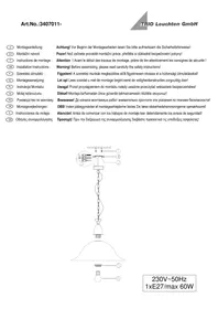 Notice Trio Lighting COLIN 340701124 Luminaire