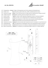 Notice Trio Lighting VITA 250102101 Luminaire