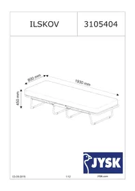Notice JYSK ILSKOV Lit pliant