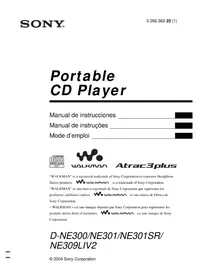 Notice SONY DNE309LIV2 Leitor/gravador de cd
