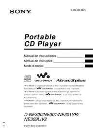 Notice SONY DNE300 Leitor/gravador de cd