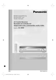 Notice PANASONIC SAHR45EG Empfänger