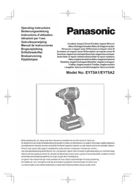 Notice PANASONIC EY75A1 Schrauber