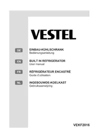 Notice VESTEL VEKF2016 Koelkast